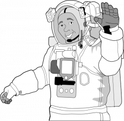 Astronaut 2 Clip Art at Clker.com - vector clip art online, royalty ...