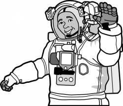 Smiling Astronaut Clip Art at Clker.com - vector clip art online ...
