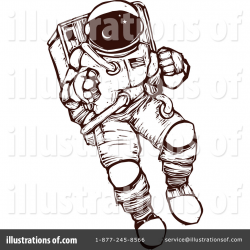 Astronaut Clipart #59972 - Illustration by xunantunich