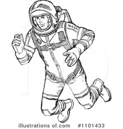 Astronaut Clipart #1101433 - Illustration by BestVector
