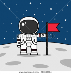 astronaut on moon clipart 2 | Clipart Station