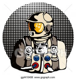 Stock Illustration - Astronaut side profile. Stock Art Illustrations ...