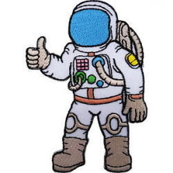 Spaceman NASA Space Suit Astronaut Iron On Embroidered Shirt Bag ...