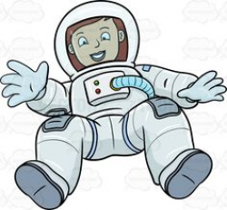 animated astronaut clip art | An astronaut with a tool box and a ...