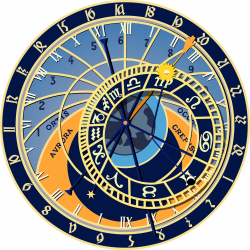 Clipart - Prague astronomical clock