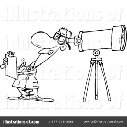 Astronomer Clipart #439571 - Illustration by toonaday