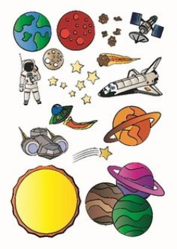 Watercolor Planets Clip Art set, Solar System, Science Clip Art ...