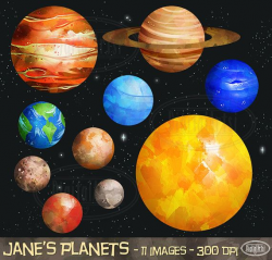 Planets Clipart - Solar System Download - Instant Download ...
