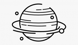Astronomy Clipart Science Solar System - Planet Black And ...