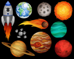 Planet clipart | Etsy