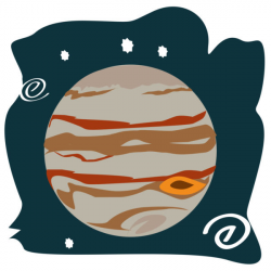 Clip art planet jupiter - stock photo free