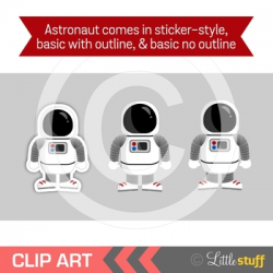 Space Clip Art, Solar System, Astronaut, Rocket, Astronomy Clipart