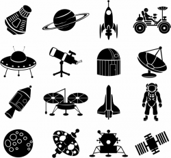 Space exploration icons Free vector in Adobe Illustrator ai ( .AI ...