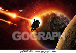 Clipart - Mission to mars. Stock Illustration gg66032674 - GoGraph