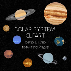 Solar System Clipart Solar System Clip Art Realistic Solar