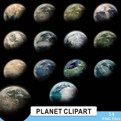 Planet Clipart, Space Clipart, Solar Clipart, Planet Clip Art ...