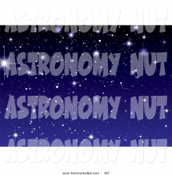 Clipart of a Pretty Starry Night Sky Background by michaeltravers - #307