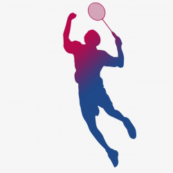 Playing badminton silhouette, Game, Badminton Player Silhouette ...
