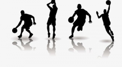 Basketball Players Silhouette PNG, Clipart, Athlete ...