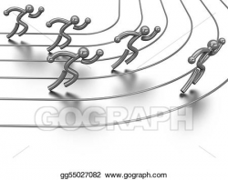Stock Illustration - Athletics competition. Clipart Drawing ...