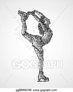 Stock Illustration - Abstraction, skating, athlete. Clipart Drawing ...