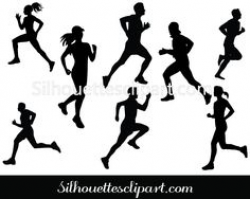 Athletics Silhouette Vector – Sports Running Graphics | Silhouette ...