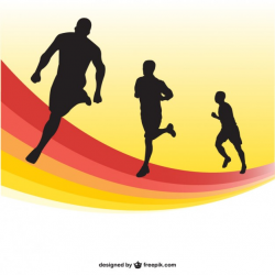 Sport clipart marathon runner - Pencil and in color sport clipart ...