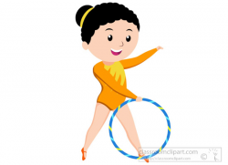 Gymnastics Clipart Clipart- female-athlete-performing-rhythmic ...