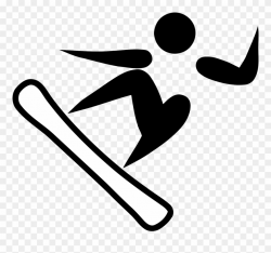 Fencing Clipart Olympic Athlete - Snowboarding Pictogram ...