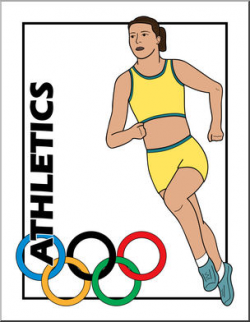 Clip Art: Summer Olympics Event Illustrations: Athletics Color I ...