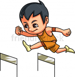 Little Boy Hurdling | Kids Clipart | Kids vector, Clip art ...