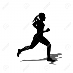 Female Runner Silhouette Clip Art at GetDrawings.com | Free for ...