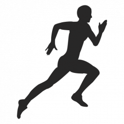 Athlete running hard - Transparent PNG & SVG vector