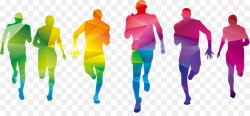 Color Fun Run Graphic design Sport - Colorful run png download ...