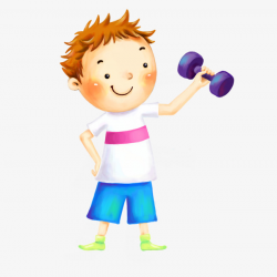 Sport Boys, Dumbbell, Movement, Cartoon PNG Image and Clipart for ...