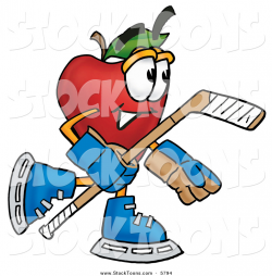 Stock Cartoon of an Athletic Nutritious Red Apple Character Mascot ...