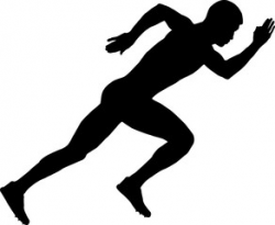 start of sprinter runner starting blocks vector illustration - Buy ...