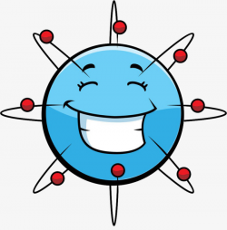 Atomic Smiling Illustration, Atom, Smile, Illustration PNG Image and ...