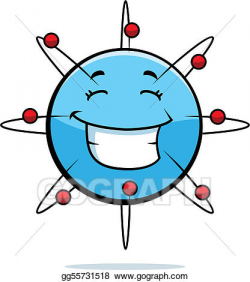 EPS Illustration - Atom smiling. Vector Clipart gg55731518 - GoGraph