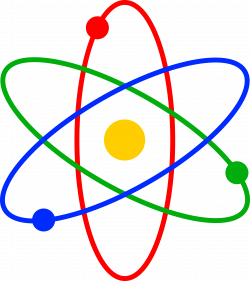 Colorful Atom Symbol - Free Clip Art