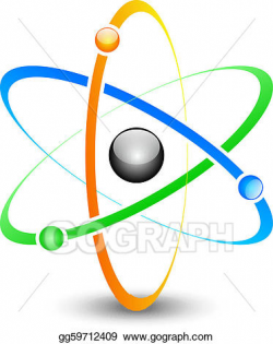 Vector Art - Atom. Clipart Drawing gg59712409 - GoGraph