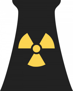 OnlineLabels Clip Art - Nuclear Power Plant Symbol 1