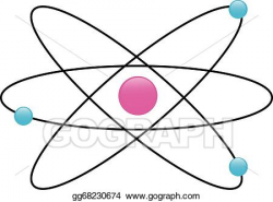 Vector Art - Atom physics. Clipart Drawing gg68230674 - GoGraph