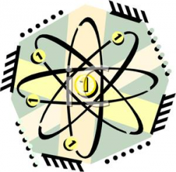 The Number 1 In an Atom - Clipart