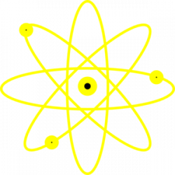 Atom-yellow Clip Art at Clker.com - vector clip art online, royalty ...