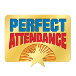 Perfect Attendance Starburst Design Lapel Pin | Positive Promotions