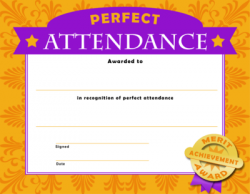 Image: Perfect Attendance | Christian Template and Frames ...
