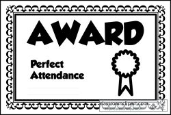Attendance Award Clipart