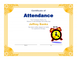 attendance certificate template free - Incep.imagine-ex.co