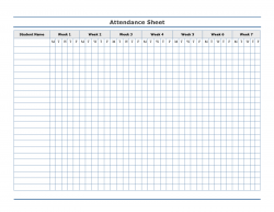 Free Printable Attendance Sheet Template … | Education ...